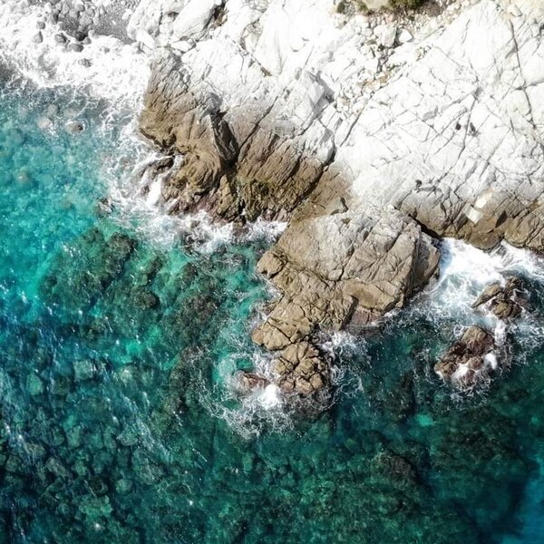 Copertina Mare Foto Dall Alto Mare Cristallino