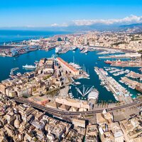 Panoramica Dall Alto Su Genova